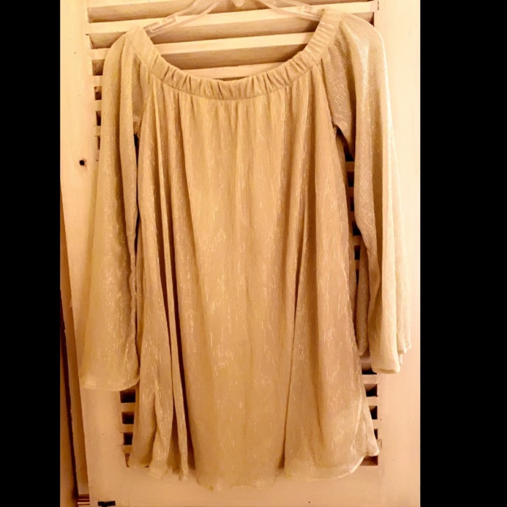 Urban Outfitters gold dress